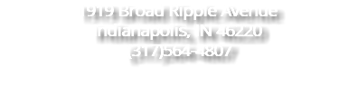 1919 Broad Ripple Avenue Indianapolis, IN 46220 (317)564-4807 ‍ 